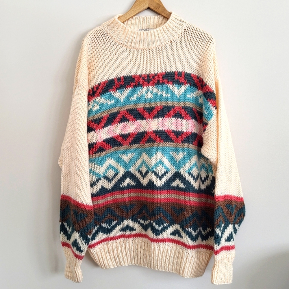 Vintage Hand Knit Sweater